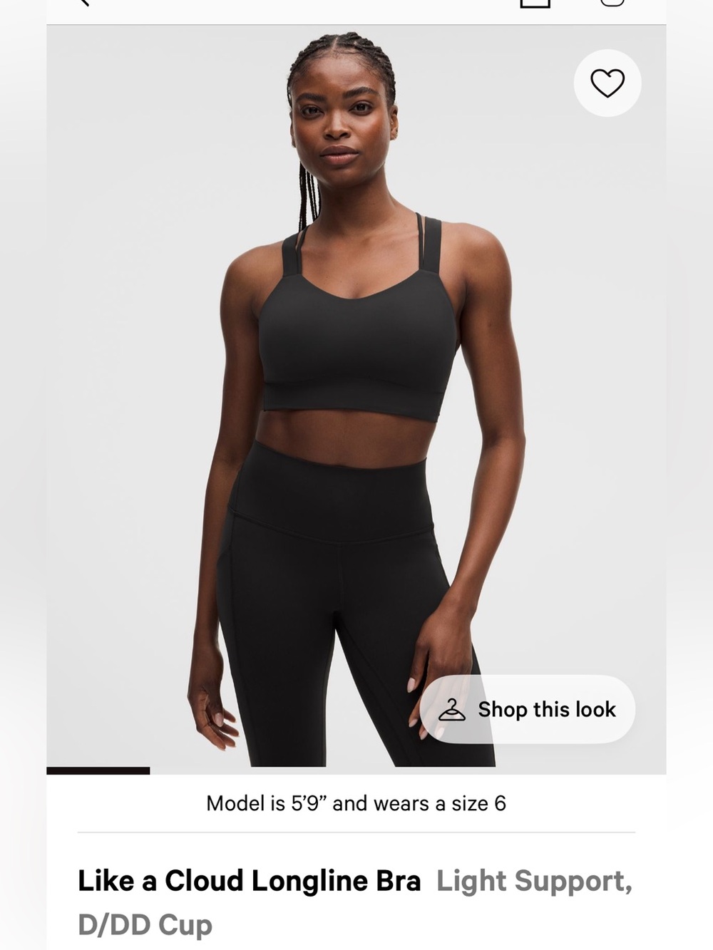 lululemon athletica Black Track Pants and Bra